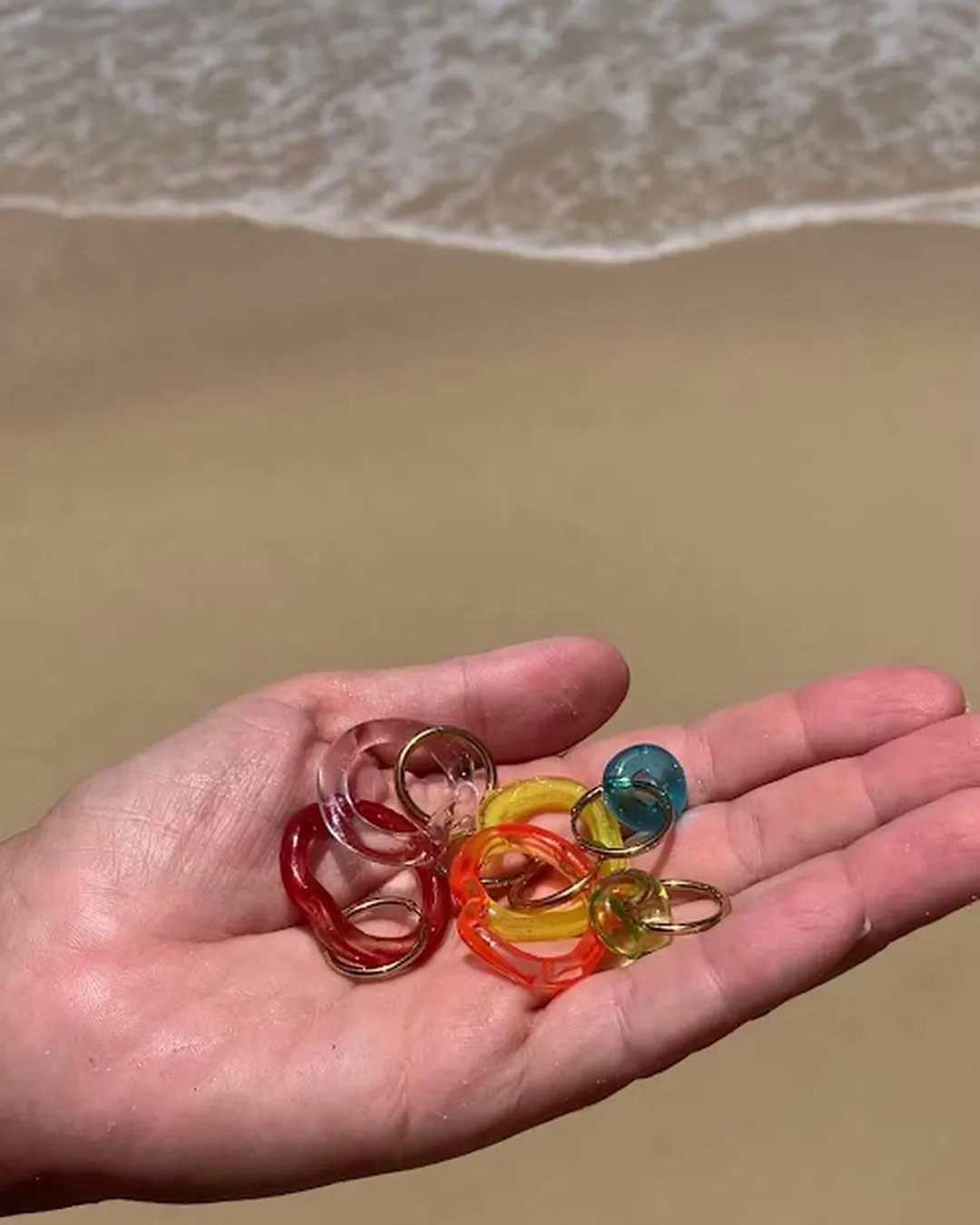 Amebas Glass Earrings