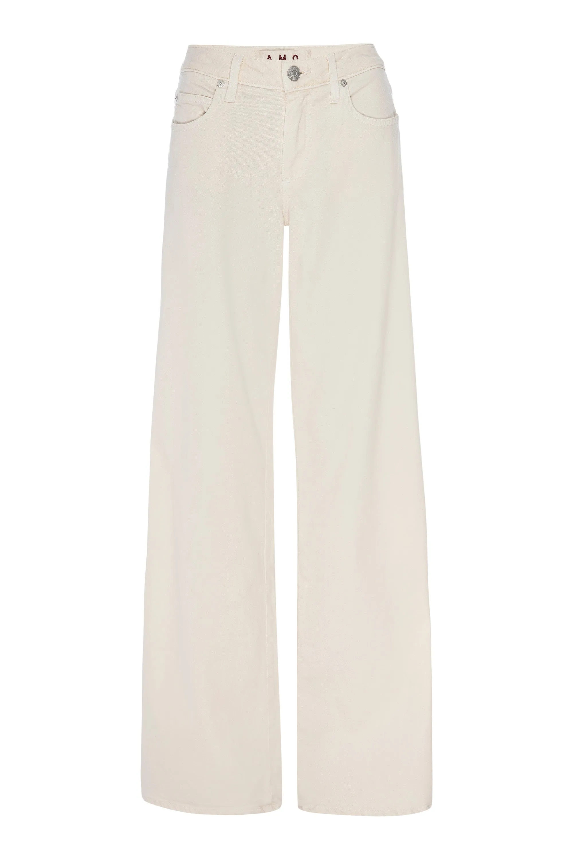 AMO Denim Sabine Wide Leg in Bone