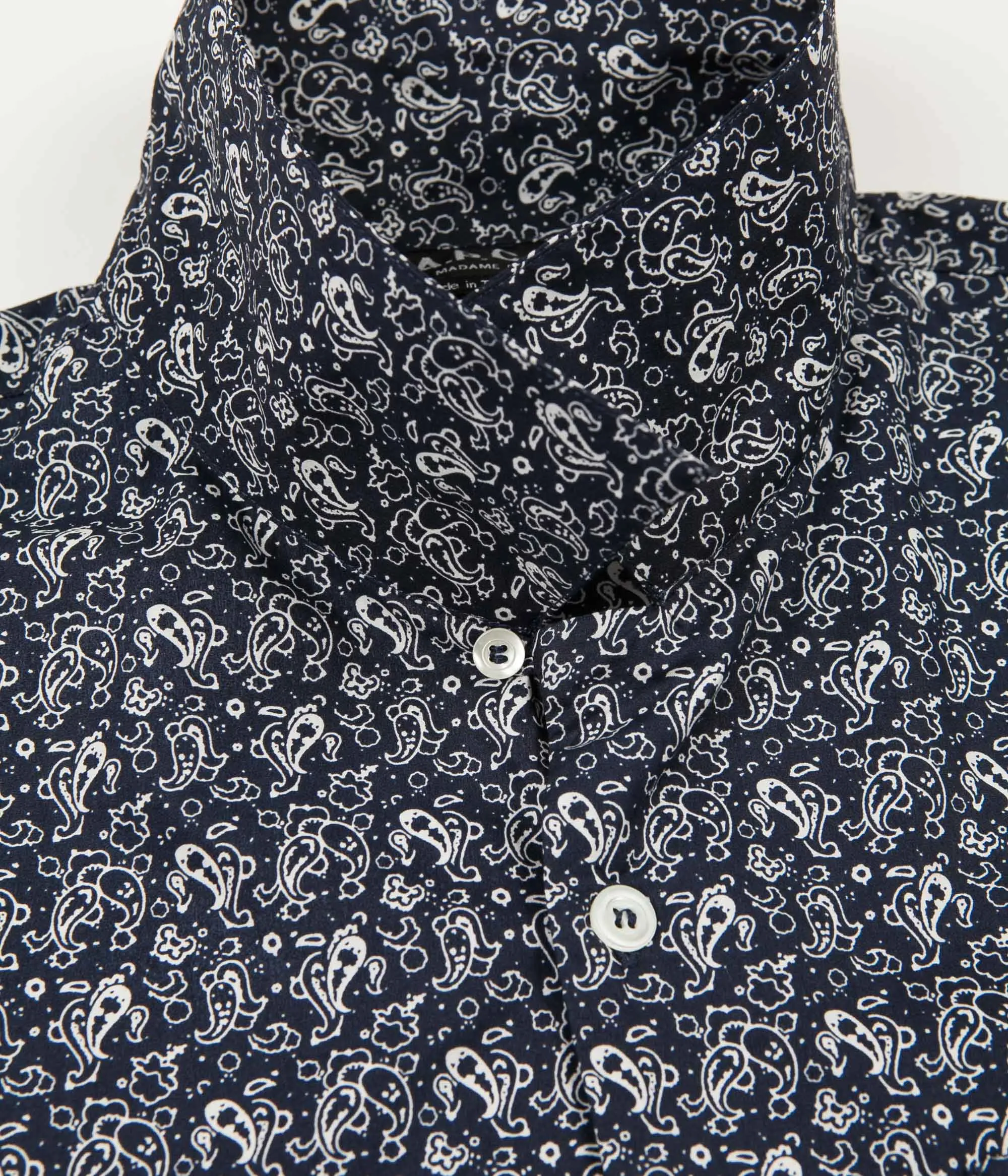 A.P.C. Logo Short Sleeve Shirt - Dark Navy