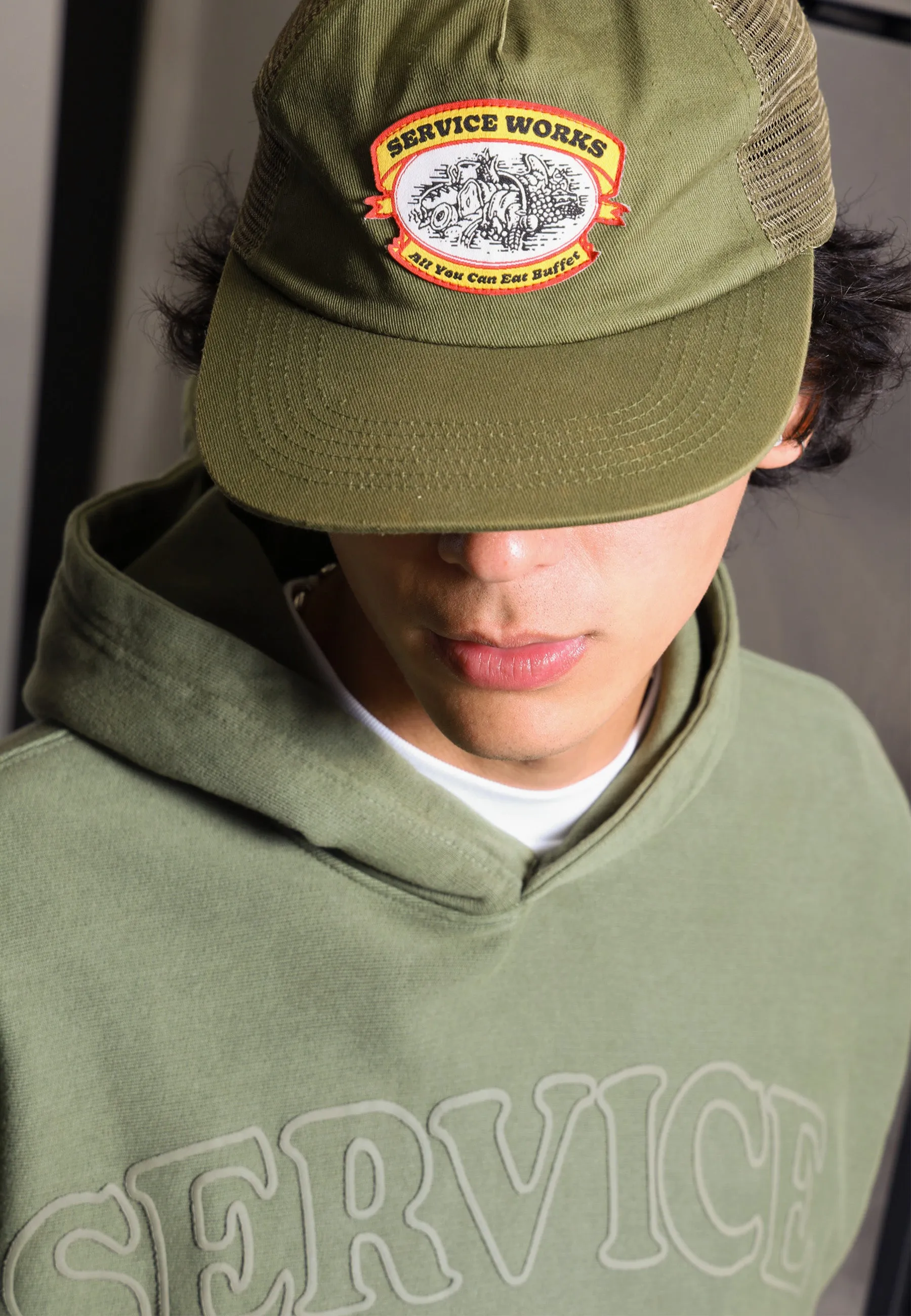 Arch Logo Hoodie - Olive