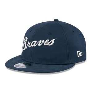 Atlanta Braves Vintage Navy Retro Crown 9FIFTY Strapback Cap