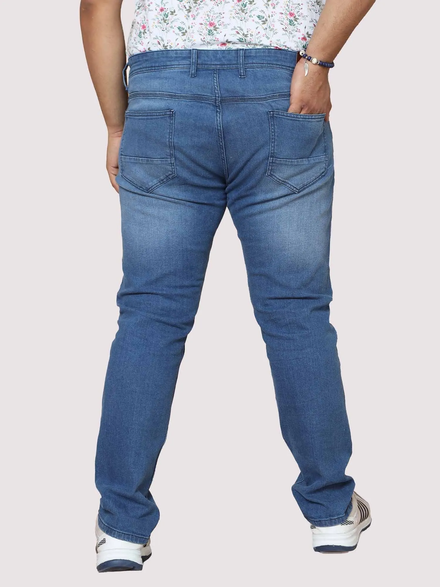 Azure Blue Jeans Men's Plus Size