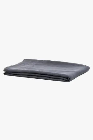 Belgian Washed Linen Charcoal King Flat Sheet