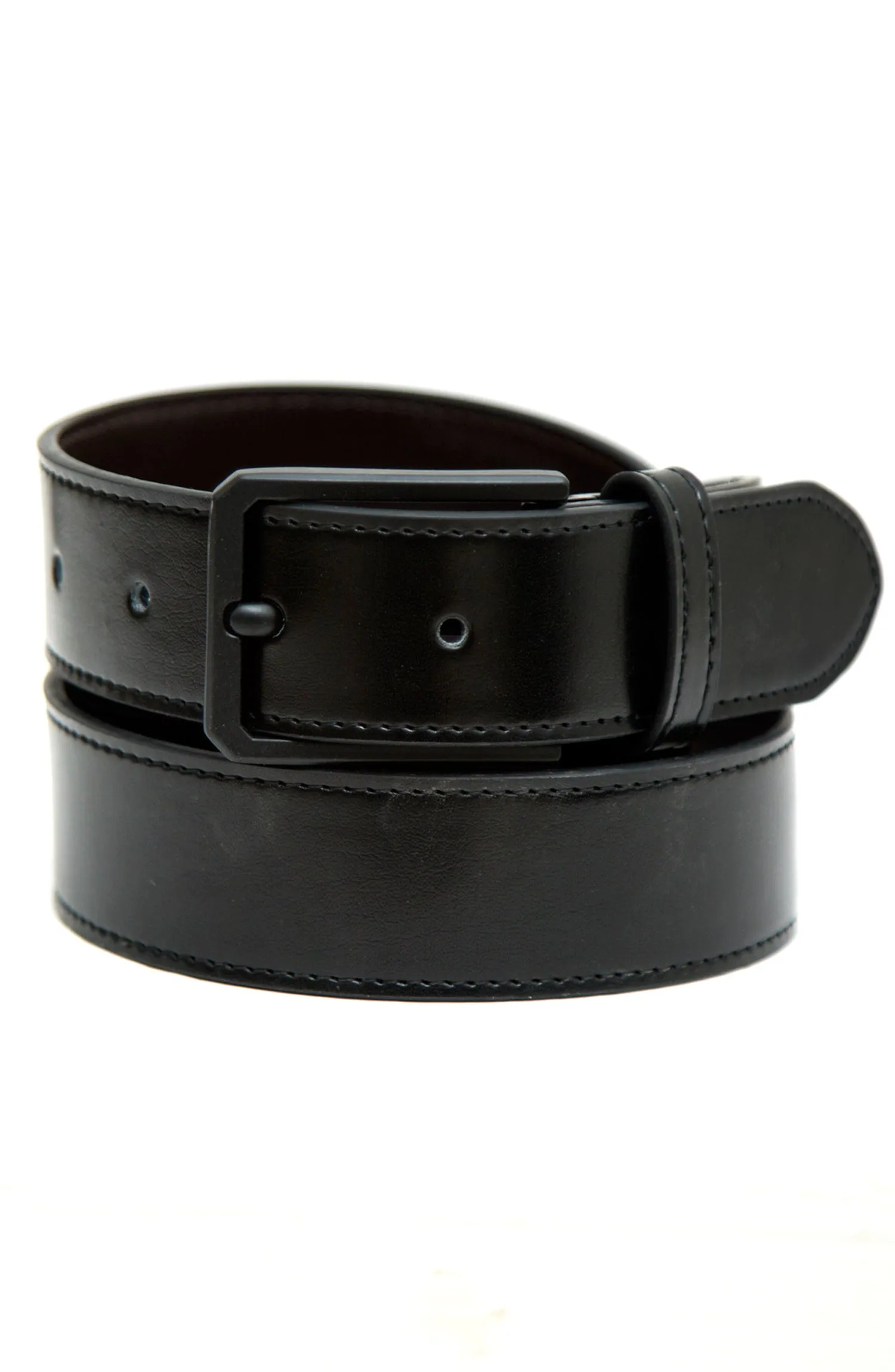 Black and Brown Reversible Leather Belt