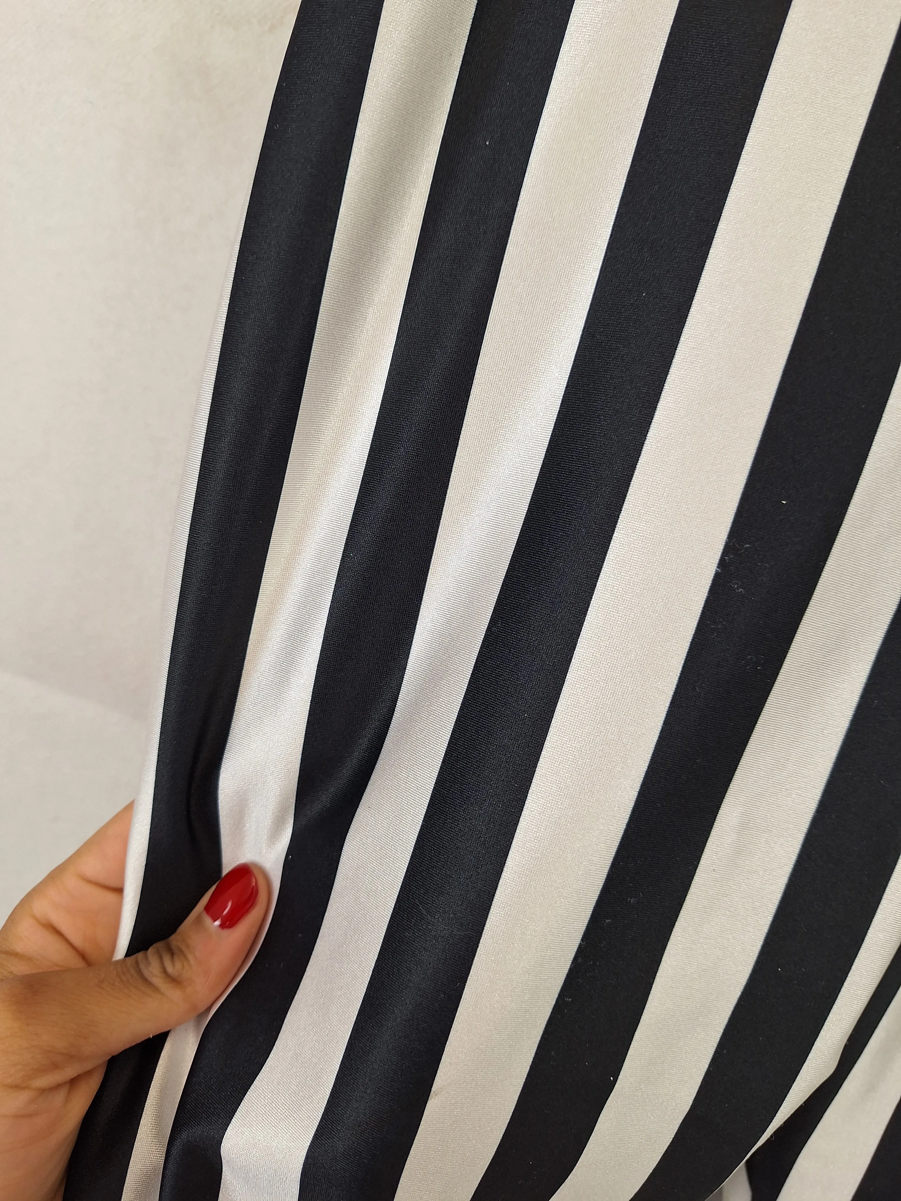 Blackmilk Striped Shiny Leggings Size M