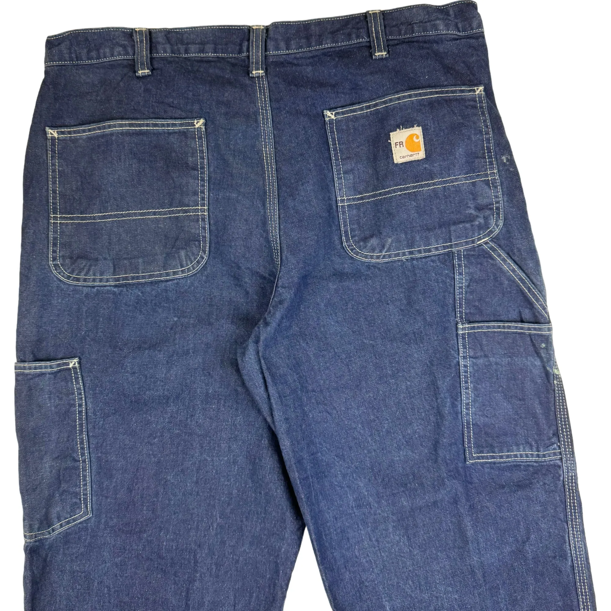 Carhartt Carpenter Workwear Denim Jean Trousers Blue