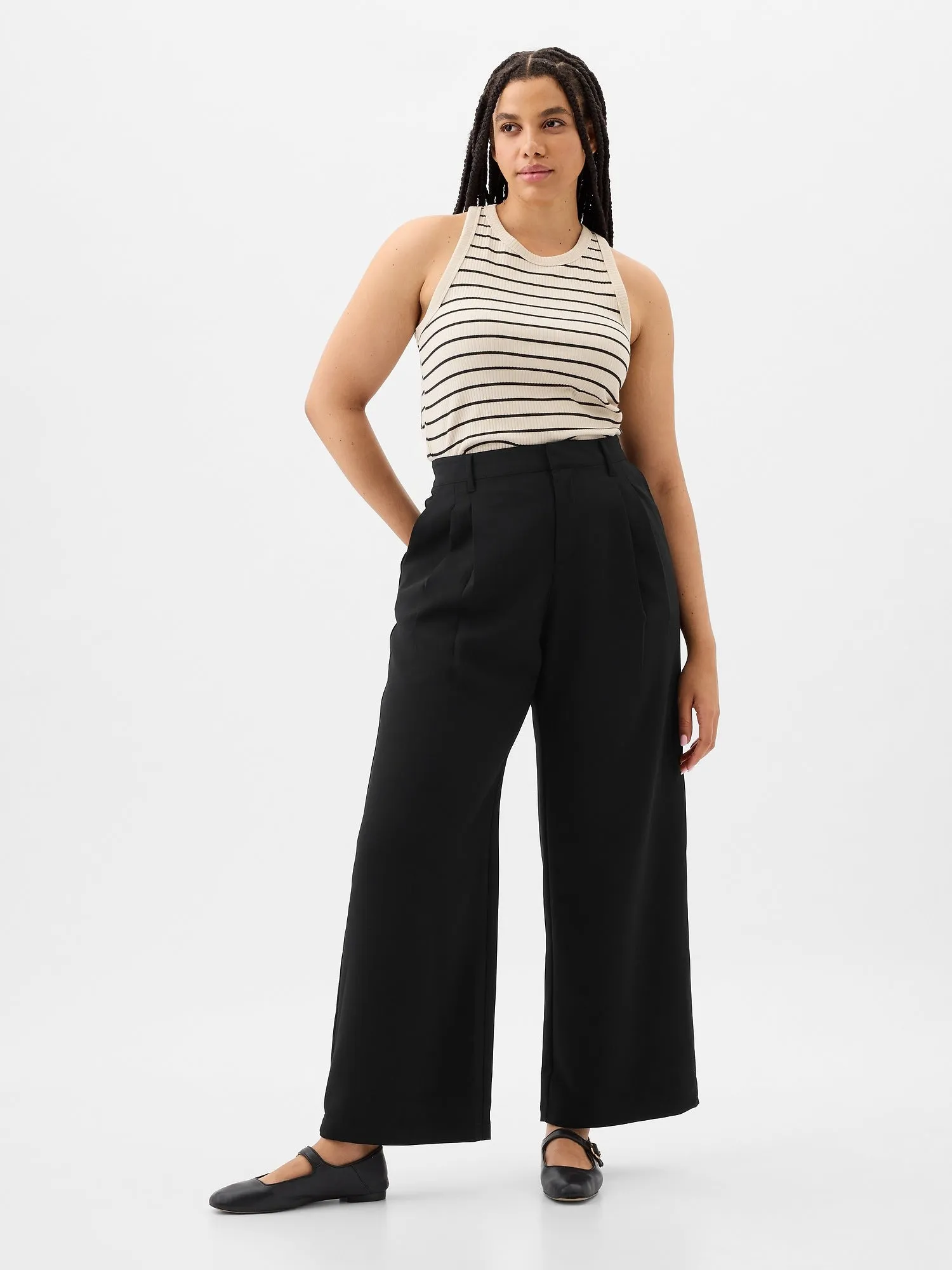 Easy Crepe Trousers