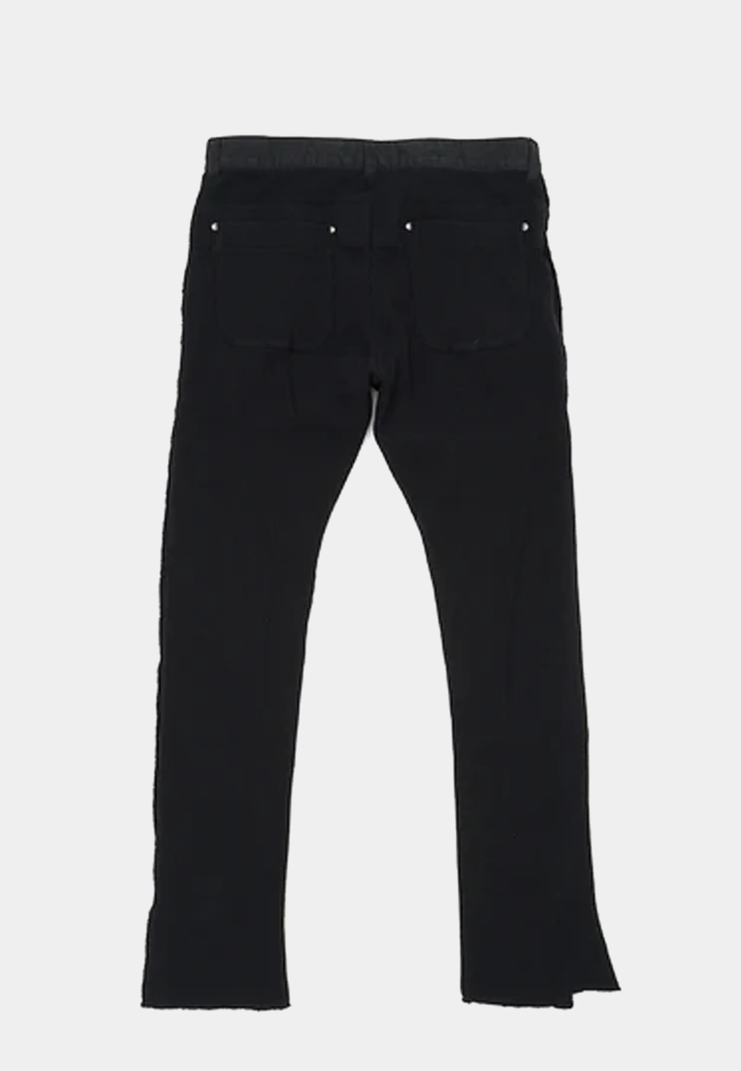 Facetasm Waffle Flare Knit Pant Black