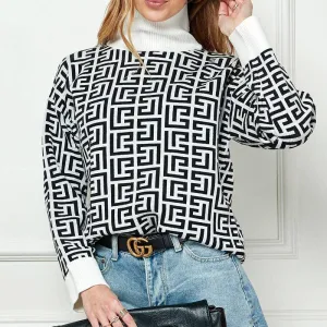 Goldie Geo Print Sweater