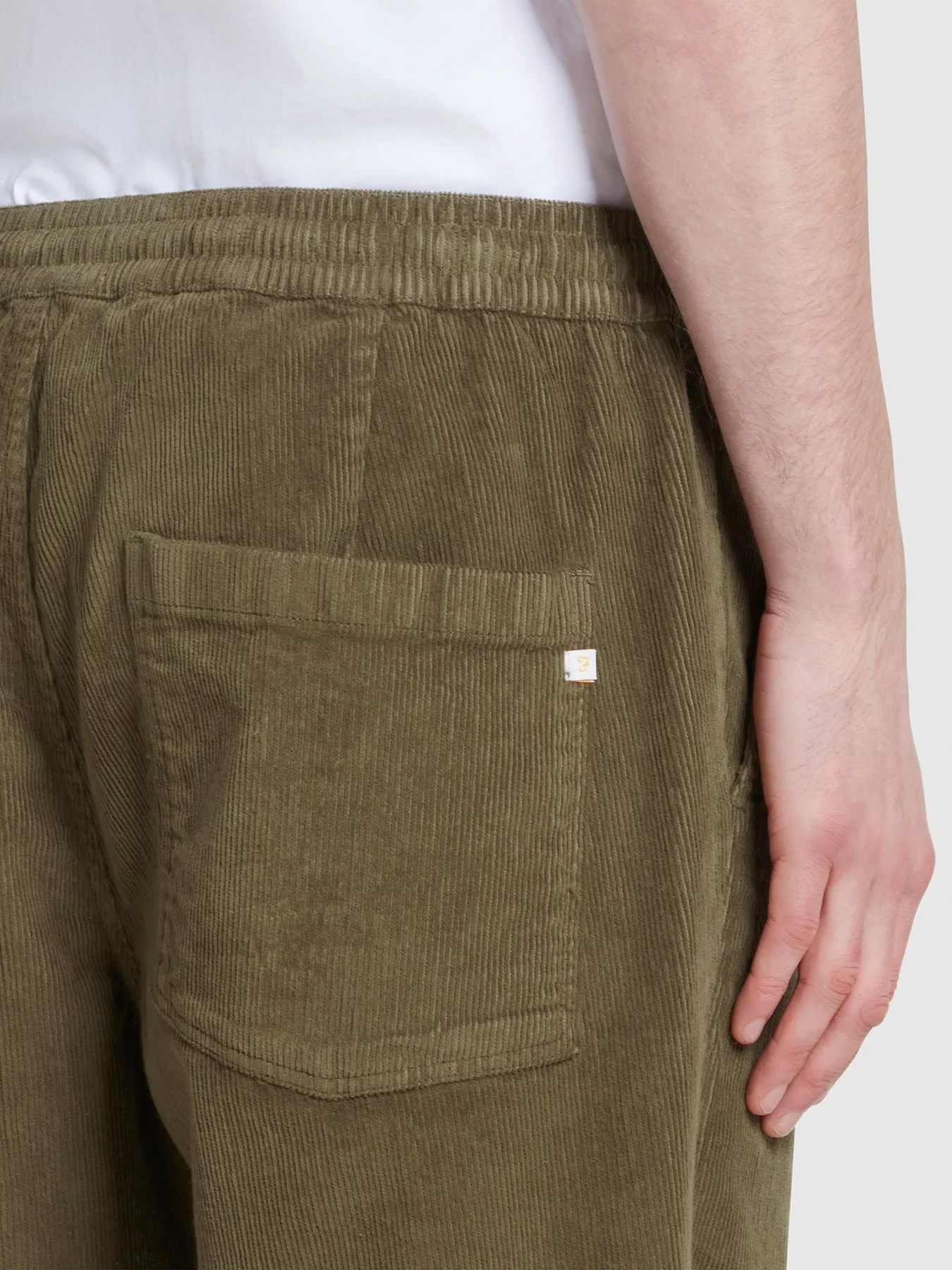 Optimized Title: Hawtin Relaxed Tapered Fit Corduroy Trousers in Olive Green - Comfortable and Stylish Pants for Every Occasion