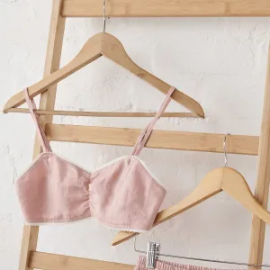 Linen Bralette - Pink | Jade and May