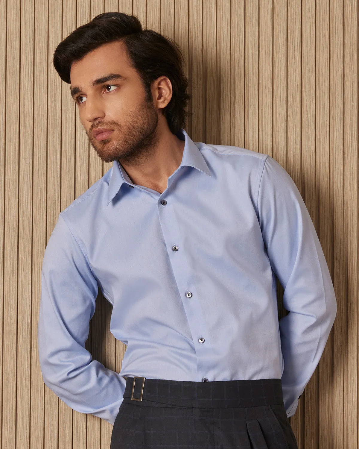 Mens Elegant Wrinkle-Free Royal Oxford Shirt - Luthai Aria