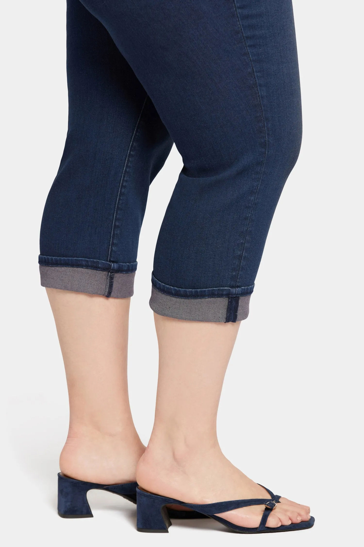 Marilyn Straight Crop Jeans In Plus Size - Inspire