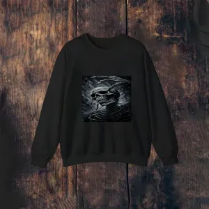 Mens Vintage Skeleton Long Sleeve Sweatshirt