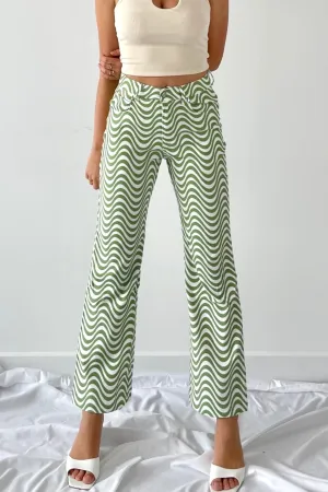 Prism pattern trousers