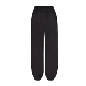 VELOUR OVERSIZED JOGGER | SOOT